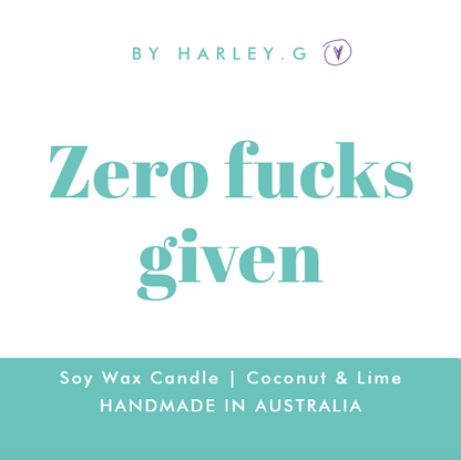 Zero fucks given